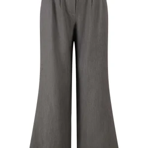 Zusss - Broek Met Plooien Middegrijs