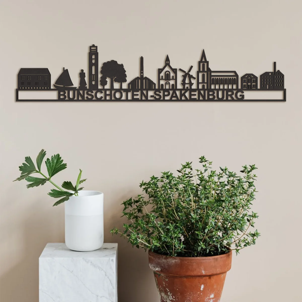 Skyline Bunschoten-Spakenburg - Blank Hout - Afbeelding 3