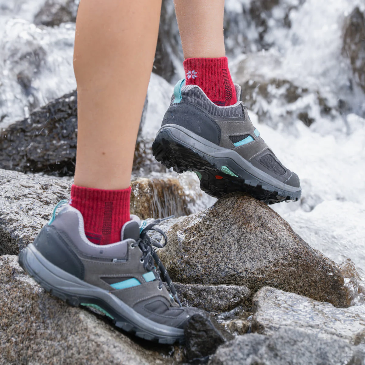 Hiking - Rood lage sokken (1 paar) - Afbeelding 5
