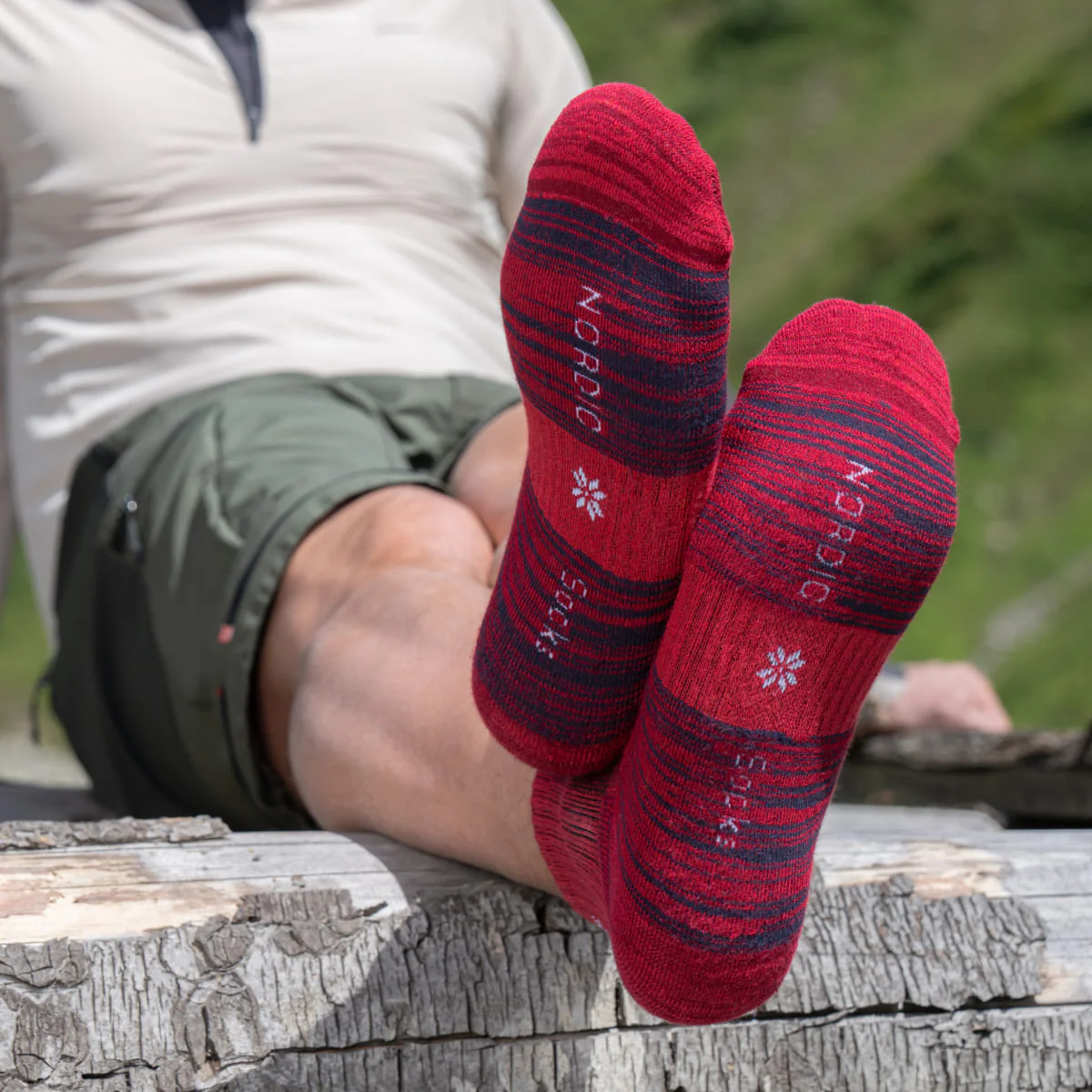 Hiking - Rood lage sokken (1 paar) - Afbeelding 6