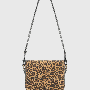 Leren Dames Tas Elias Panterprint Suede